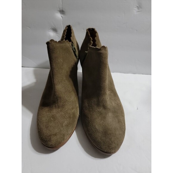 Jack Rogers Women's Ankle Boots Olive Brown Leather Waterproof Size 9 M - Picture 1 of 4